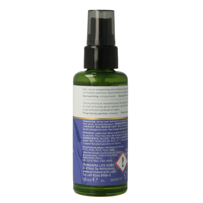 Primavera Roomspray relaxed bio 50 Millilitres