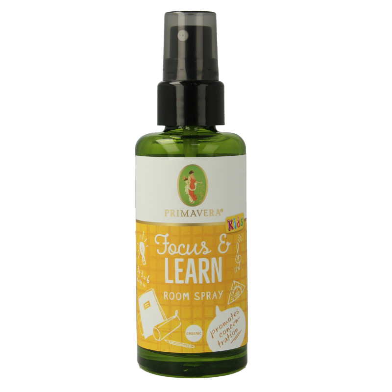 Primavera Spray d'ambiance bio Focus & Learn 50 ml - VitAdvice BV