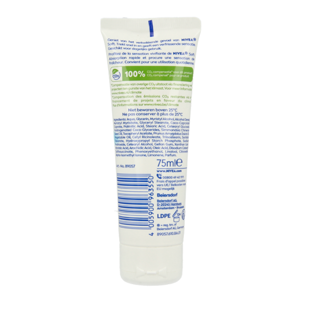 Nivea Soft tubo 75 mililitros
