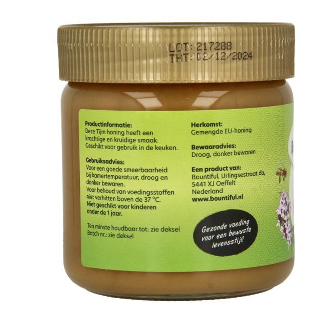 Bountiful Miel de tomillo 500 gramos