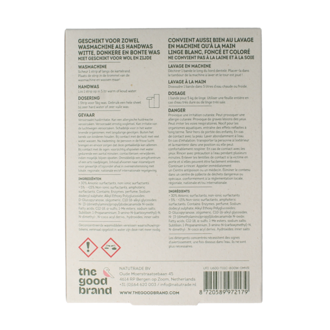 The Good Brand Tiras de Detergente 64 Unidades