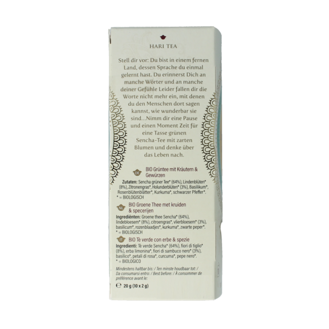 Green tea & flowers forget me not bio 10 Stuks