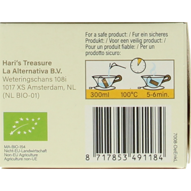 Hari Tea Honeyrush cannelle romarin légèreté bio 10 sachets