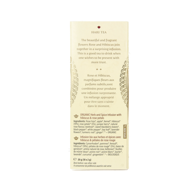 Hari Tea Rose & hibiscus face the moment bio 10 Stuks