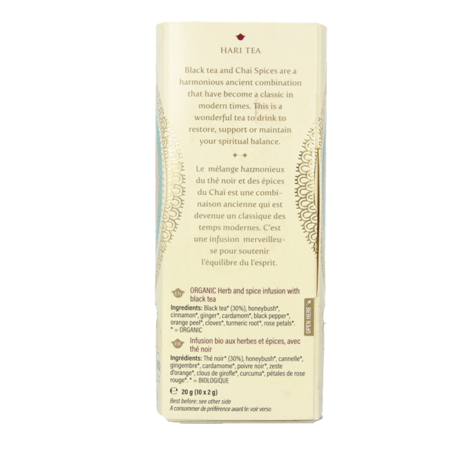 Hari Tea Golden chai in harmony bio 10 sztuk