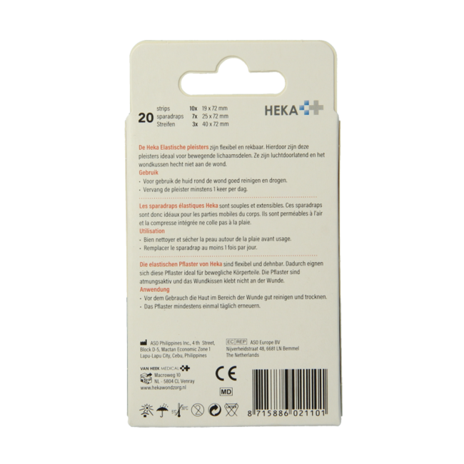 Pansements élastiques Heka assortiment 20 pièces