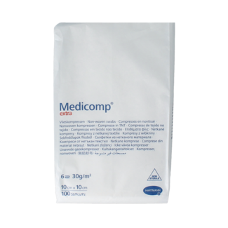 Medicomp Extra 10 10 cm 6-lagig nicht steril 100 Stück