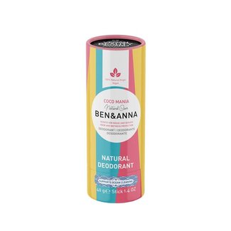 Ben & Anna Ben & Anna Desodorante coco mania tubo de papel 40 Gramos