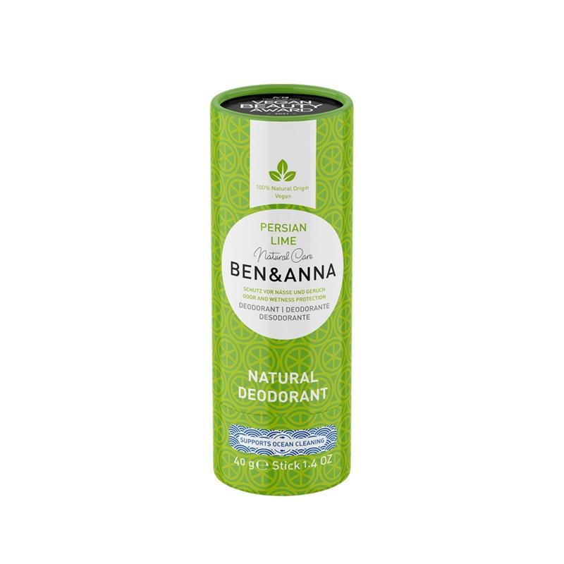 Ben & Anna Desodorante lima persa tubo de papel 40 Gramos
