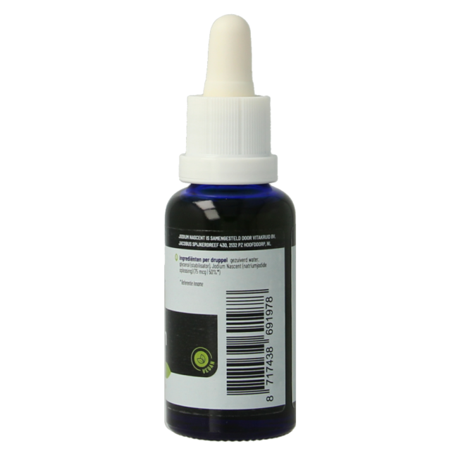 Jodium Nascent (Natriumjodide) Druppels Vloeibaar 30 Milliliter