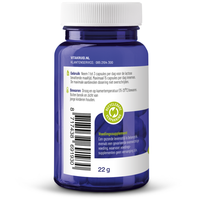 Vitakruid Lactase enzym OptiFerm 3.000 FCC 90 Cápsulas vegetarianas