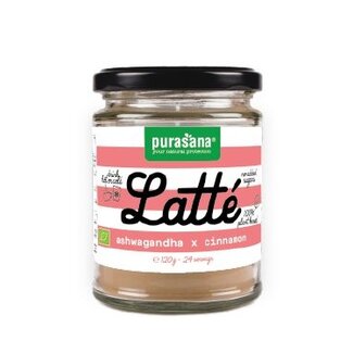 Purasana Purasana Latte ashwagandha canela vegano bio 120 gramos