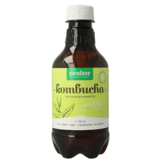 Purasana Purasana Kombucha matcha vegan organic 330 Millilitres