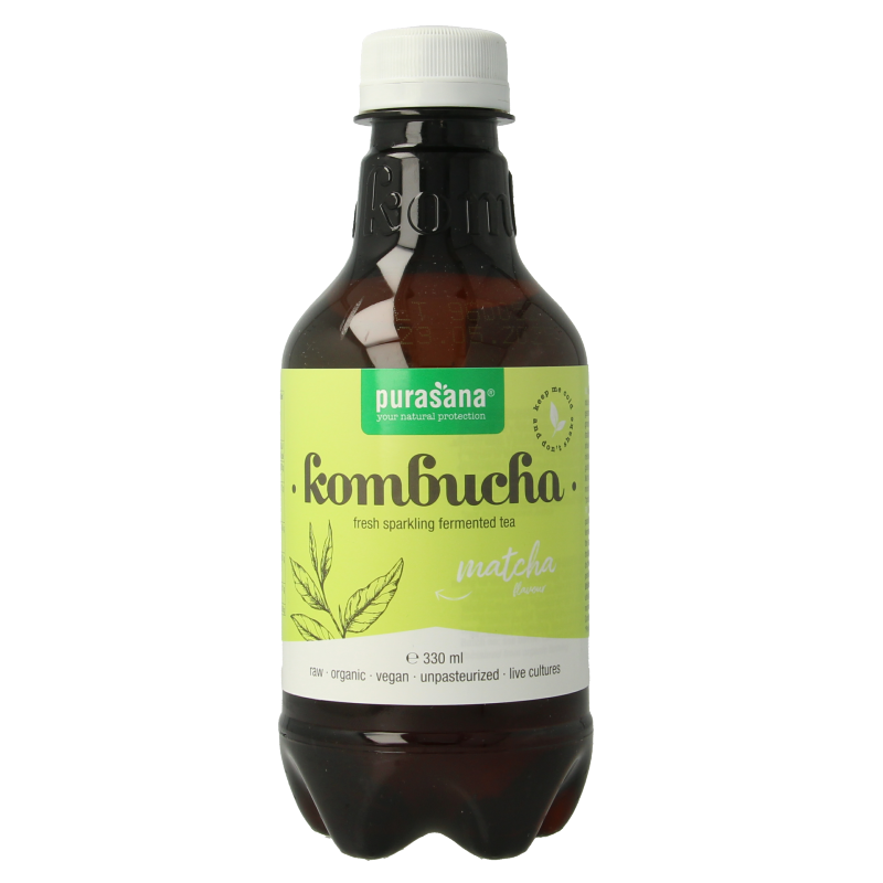 Purasana Kombucha Matcha Vegano Biologico - Benessere Intestinale