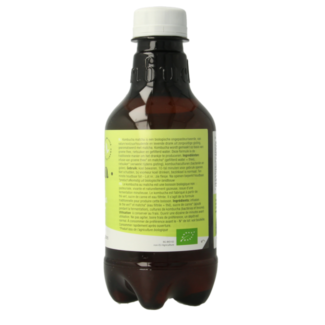 Purasana Kombucha matcha wegańska bio 330 mililitrów