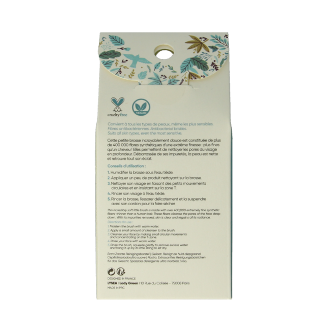Lady Green Brosse nettoyante ultra douce pour le visage 1 pièce