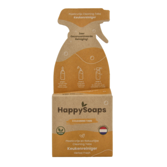 Happysoaps Happysoaps Cleaning tabs kitchen cleaner herbal fresh 3 Pieces