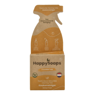 Happysoaps Happysoaps Pastiglie Detergenti per Cucina, Freschezza alle Erbe, 3 Pezzi