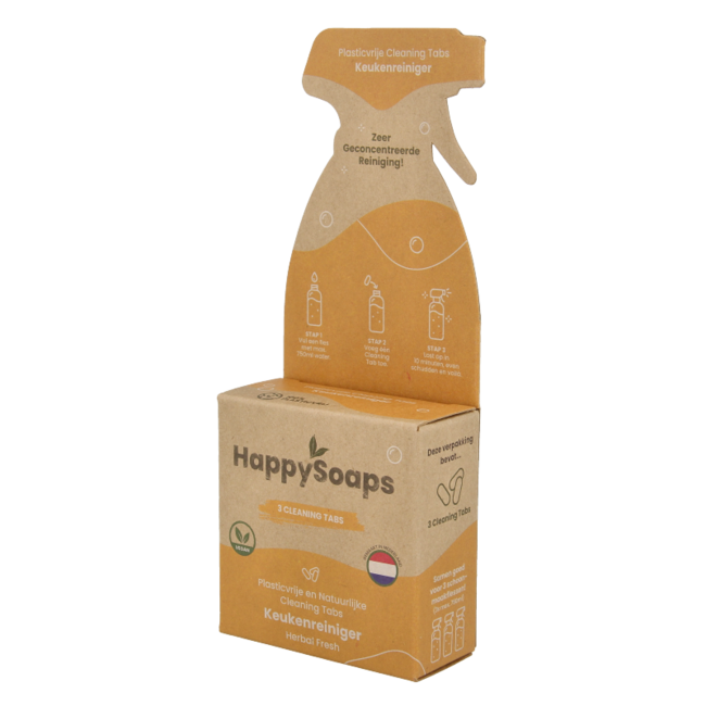 Happysoaps Reinigungstabs Küchenreiniger Herbal Fresh 3 Stück