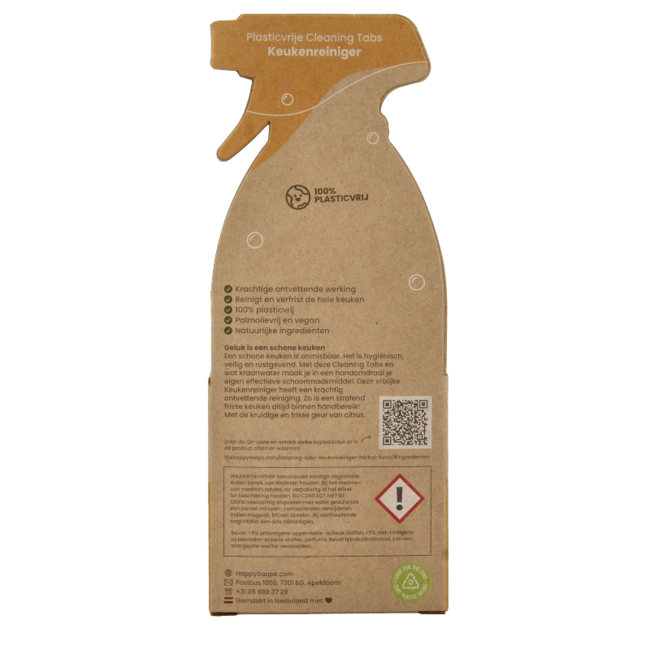 Happysoaps Cleaning tabs keukenreiniger herbal fresh 3 Stuks