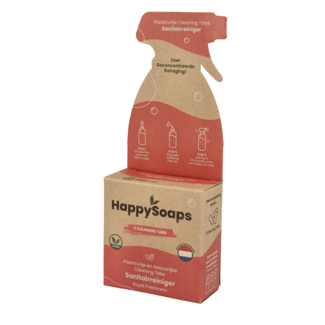 Happysoaps Pastillas de limpieza para sanitarios Royal Freshness 3 unidades