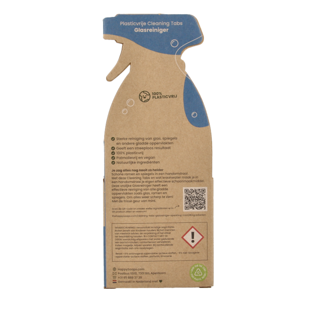 Happysoaps Pastiglie Detergenti per Vetri Menta Scintillante 3 Pezzi