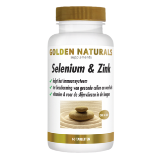 Golden Naturals Sélénium & zinc 60 comprimés