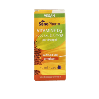 SanoPharm Emulsan vitamina D3 vegana 10 mililitros