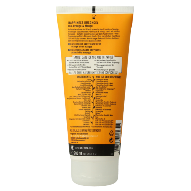 Gel de ducha Sante Happiness 200 mililitros