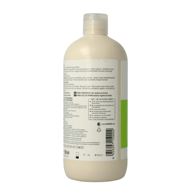 Gel de ducha Sante Family piña y limón 500 mililitros
