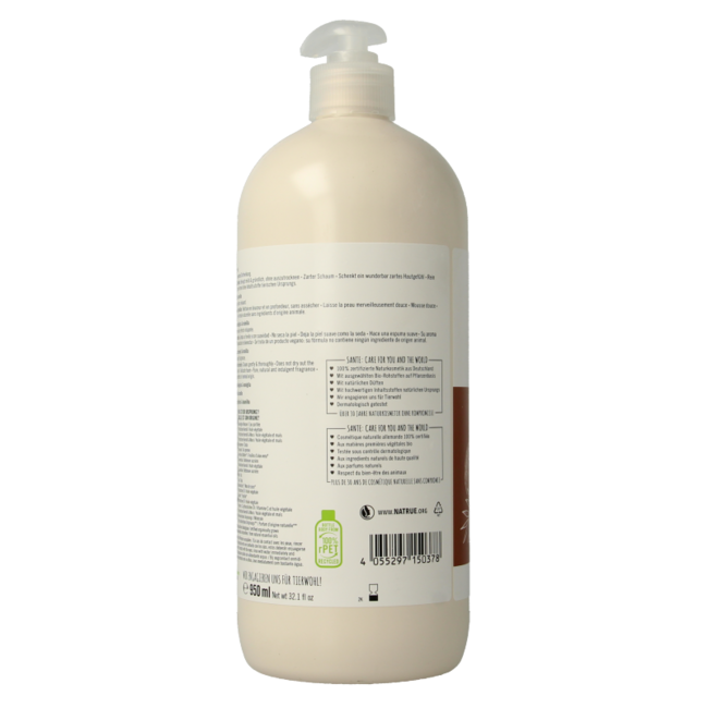 Gel de ducha Sante Family coco y vainilla bio 950 mililitros