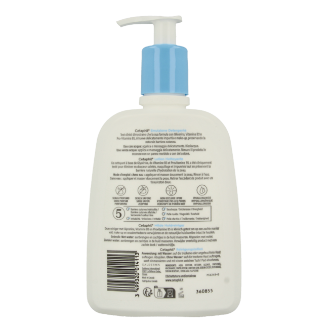 Cetaphil Limpiador suave para la piel 470 mililitros