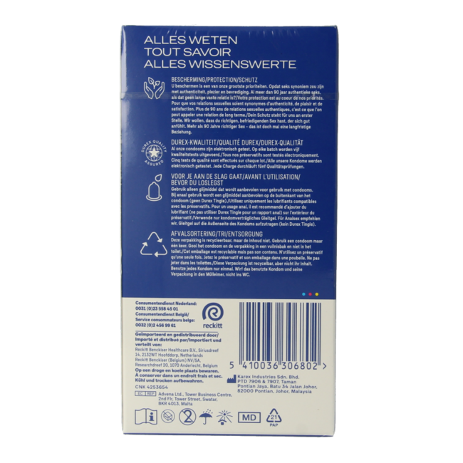 Preservativos Durex XXL 12 unidades