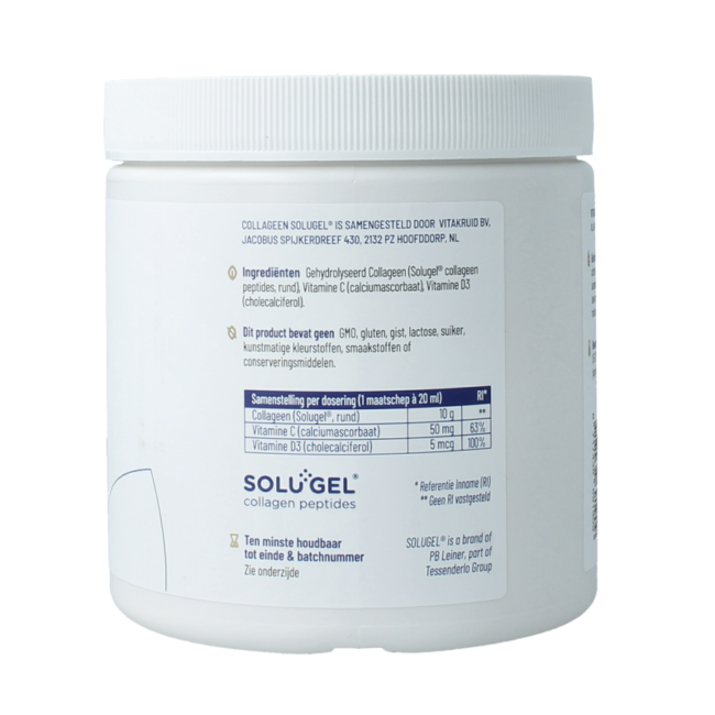 Collagen Solugel powder with vitamin C & D 250 Gram