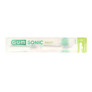 GUM Testine di ricambio GUM Sonic bianche 2 Pezzi