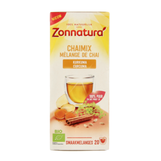 Zonnatura Zonnatura Chai mix cúrcuma bio 20 bolsitas