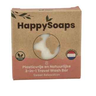 Happysoaps Jabón de viaje 3 en 1 Sweet 40 g
