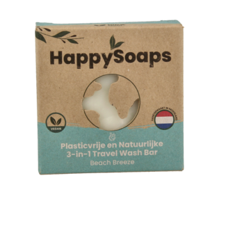 Happysoaps Jabón de viaje 3 en 1 Beach 40 gramos