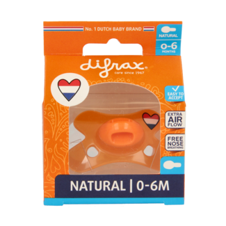 Difrax Difrax Natural Soother 0-6 Months 1 Piece