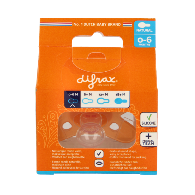 Difrax Natural Soother 0-6 Months 1 Piece