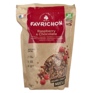Favrichon Favrichon Himbeer & Schokolade Knuspermüsli 375 Gramm