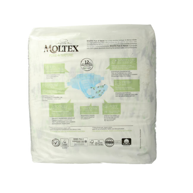 Pure & nature baby nappies maxi 29 pieces