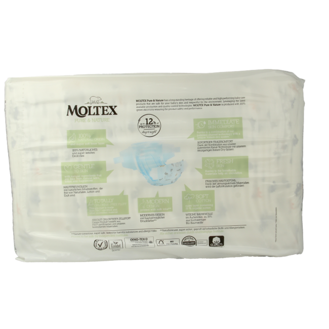 Pure & nature baby nappies mini 38 pieces
