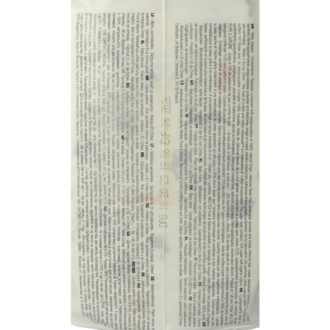 Pannolini per neonati Pure & Nature Mini, 38 Pezzi