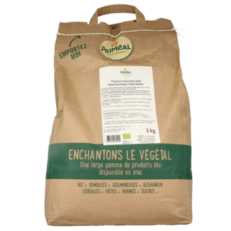 Primeal Copos de avena bio 3 Kilogramos