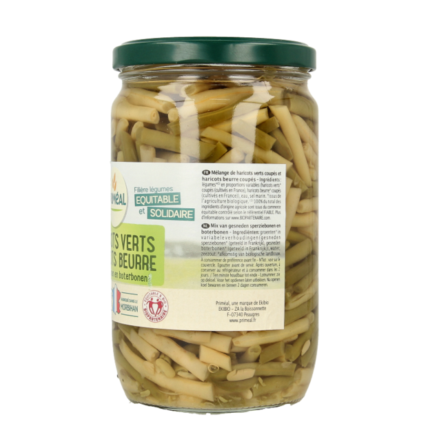 Primeal Organic French Green Beans and Butter Beans 660 Gram