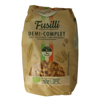 Primeal Primeal Organic Semi-Wholewheat Fusilli Family Pack 1kg