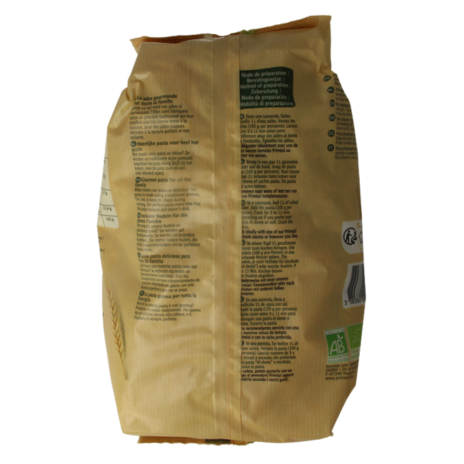 Primeal Fusilli semi-integral formato familiar bio 1 Kilogramo