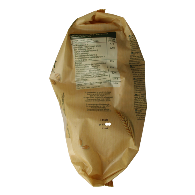 Primeal Organic Semi-Wholewheat Fusilli Family Pack 1kg