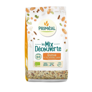 Primeal Primeal Mix di quinoa, riso e lenticchie rosse bio 400 Grammi